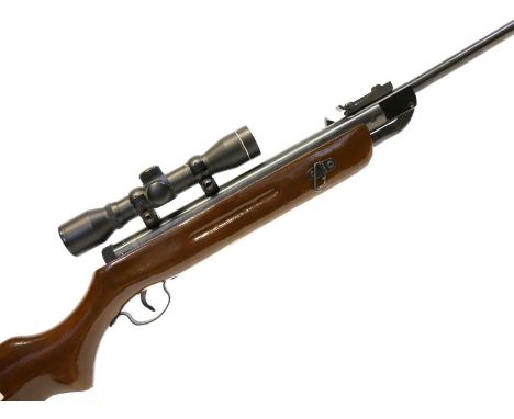 Westlake . 177 air rifle Westlake .177 air rifle, 18-inch barrel serial number 110512946, fitted with 4x28 scope, with gun sl