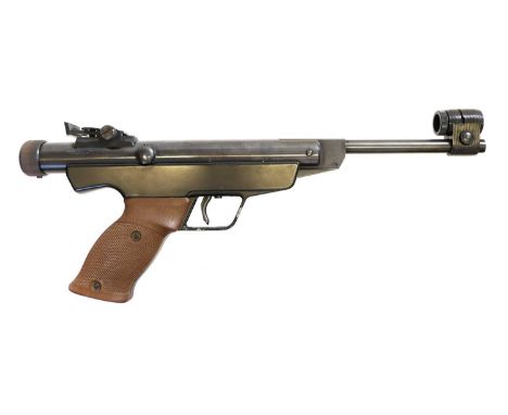 Original Model 6 .177 air pistol Original Model 6 .177 air pistol, serial number 01824, with customised wood case.No licence 