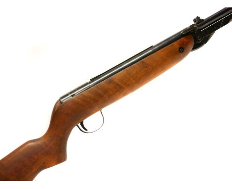 Webley MkIII .177 air rifle  Webley MkIII .177 air rifle, 18inch barrel, fitted with sling loop and tunnel front sight, the b