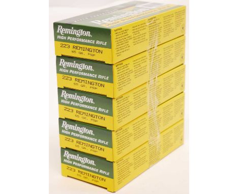 100 rounds Remington High Performance Rifle 223 55gr PSP ammunition 100 rounds Remington High Performance Rifle 223 55gr PSP 