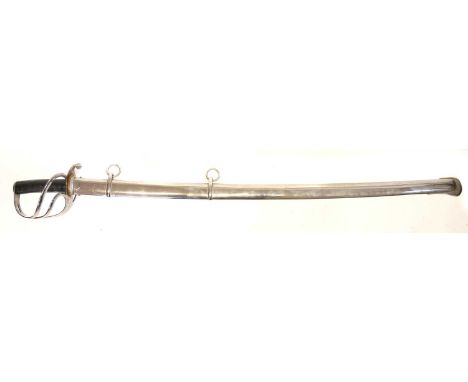 1853 pattern trooper's sabre and scabbard 1853 pattern trooper's sabre and scabbard, unit marked U.Y.C. and dated 3. 1873, th