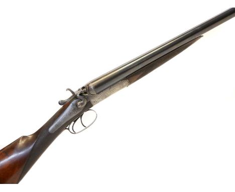 H. Clarke 12 bore side by side hammergun LICENCE REQUIRED H. Clarke 12 bore black powder proof only side by side hammergun, 3