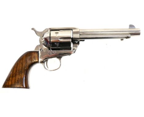 Armi Jager Colt SAA 9mm blank firing revolver Armi Jager Colt SAA 9mm blank firing revolver, 5.5inch barrel, fully nickel pla
