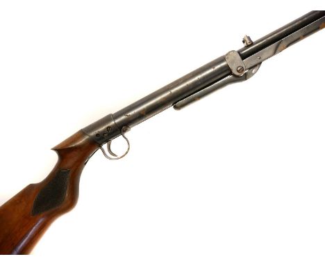 BSA Standard .177 No.1 air rifle  BSA Standard .177 No. 1 air rifle, 16.5 inch barrel, serial number L27011. With a gun slip.