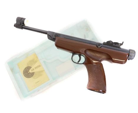 Boxed Original Model 6 .177 air pistol Boxed Original Model 6 .177 air pistol, 7inch barrel serial number 65548, the box cont