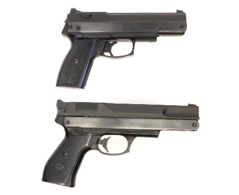 Two Gamo PR15 .177 air pistols Two Gamo PR15 .177 air pistols, serial numbers 0493425 and 0285302, with plastic cases.No lice