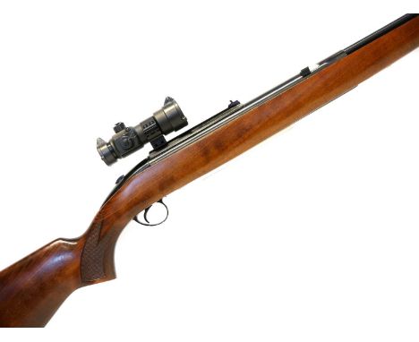BSA Stutzen .25 air rifle BSA Stutzen .25 air rifle, 12.5inch barrel, no serial number, fitted with red dot sight. serial num