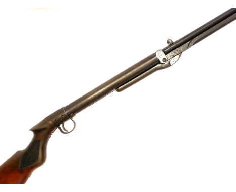 BSA Standard .22 air rifle BSA Standard .22 air rifle, 19.5 inch barrel, serial number S28518, with gun slip. No licence is r