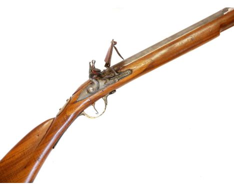 Indian flintlock 14 bore musket LICENCE REQUIRED Indian made flintlock 14 bore musket, 39inch barrel, serial number 6829 stam