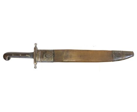 Austrian Pioneer's M1853 short sword and scabbard Austrian Pioneer's M1853 short sword and scabbard, with deeply fullered bla