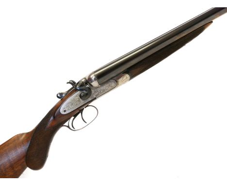 Midland 12 bore side by side hammer gun with a case LICENCE REQUIRED Midland 12 bore side-by-side hammer gun, 28inch sleeved 