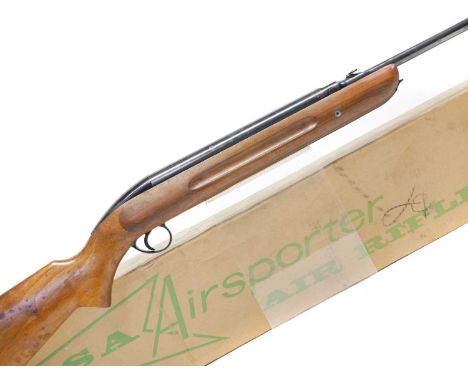 Boxed BSA Airsporter .22 air rifle,  Boxed BSA Airsporter .22 air rifle, in almost mint condition, 18inch barrel, serial numb