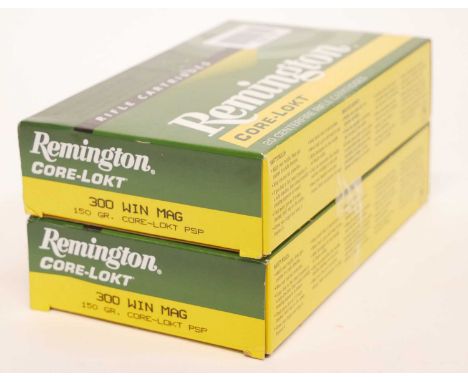 40 rounds Remington Core Lokt 300 Win Mag 150gr PSP ammunition 40 rounds Remington Core Lokt 300 Win Mag 150gr PSP ammunition
