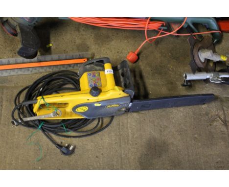 An Alpina Energy electric chainsaw