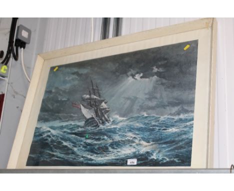 K Griffin, coloured print 'Bounty off the Horn' 