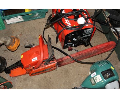 A petrol Sachs-Dolmar petrol chainsaw