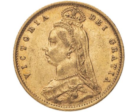 UNITED KINGDOM. Victoria, 1837-1901. Gold half-sovereign, 1890. London. With JEB Low shield DISH L512. No half sovereigns wer