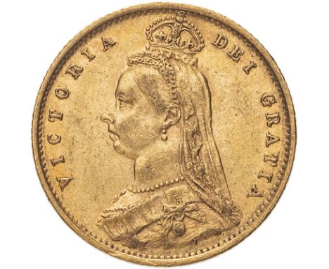 UNITED KINGDOM. Victoria, 1837-1901. Gold half-sovereign, 1890. London. With JEB Low shield DISH L512. No half sovereigns wer