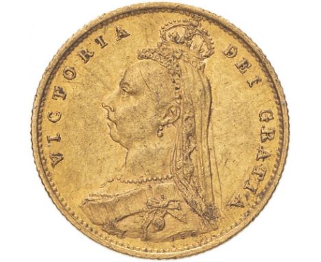 UNITED KINGDOM. Victoria, 1837-1901. Gold half-sovereign, 1890. London. With JEB Low shield DISH L512. No half sovereigns wer