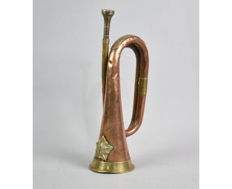 A Copper and Brass British Guards Machine Gun Corps Bugle