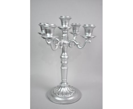 A Marks &amp; Spencers Five Branch Candelabra, 32cms High