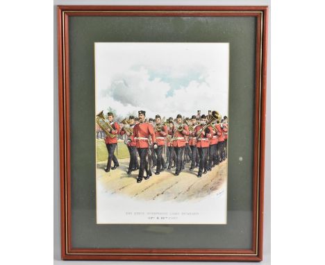 A R Simpkins Military Print, The Kings Shropshire Light Infantry, Subject 23x32cms
