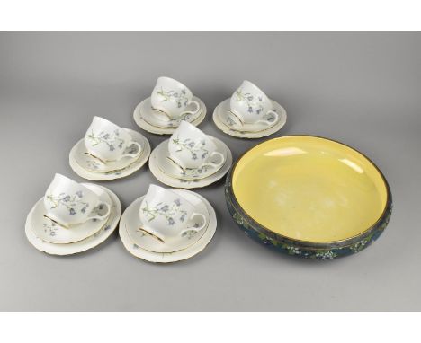 A Sadler Wellington Tea Set for Six to Comprise Cups, Saucers and Side Plates Together with a Royal Doulton Lustre Centre Bow