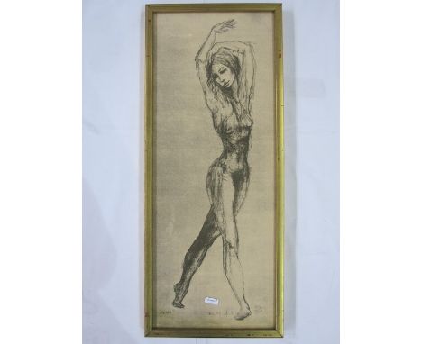 Tom Merrifield (20th century)Limited edition print"Petra" Nude study, No 103 of 500, signed, 58.5 x 23cm
