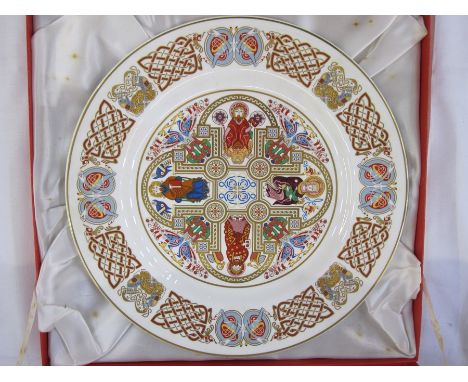 Crown Staffordshire china large cup and saucer decorated with fly hooks, Arabia Finland 1980 plate, Italian dish, other dishe