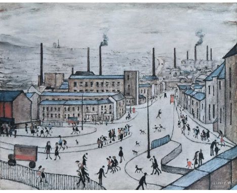 L.S. Lowry R.A. (British 1887-1976) "Huddersfield", signed in pencil in the margin, with the Fine Art Trade Guild blind stamp