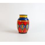 Lorna Bailey large Roman pattern vase, limited edition, Old Ellgreave backstamp, height 19cm