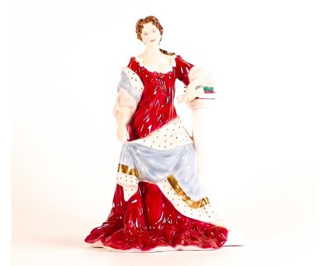 Royal Worcester Queen Anne figure for Compton &amp; Woodhouse. Limited edition 115/4500 