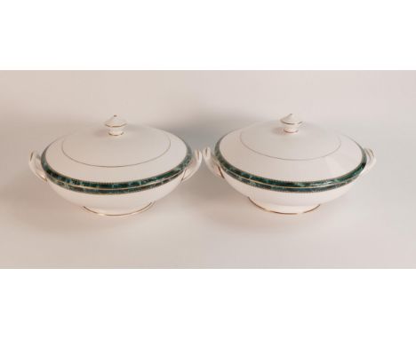 Two Royal Worcester Medici lidded tureens - surface marks consistent with use (2) 