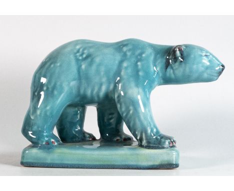 Beswick large blue gloss model of Polar bear on glacier 417 