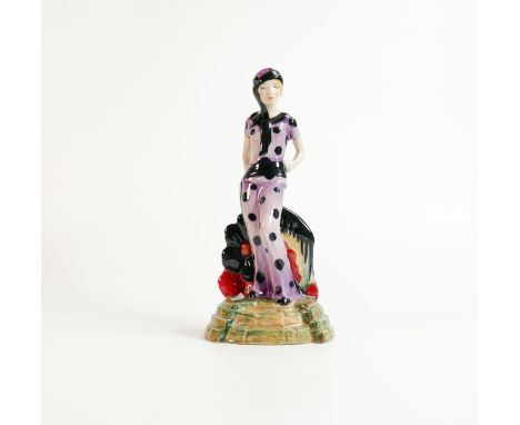 Kevin Francis / Peggy Davies trial colour for decorating sample figure Clarice Cliff 
