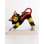Lorna Bailey prototype Cat of Nine Tails - (went into production as a limited edition of 50 in
