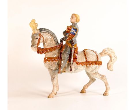 A large Beswick Knight in Armour (The Earl of Warwick), 1145, gloss. 