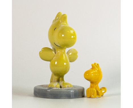 Wade cartoon Woodstock figure from Peanuts &amp; similar smaller item, tallest 14cm. This was removed from the archives of th