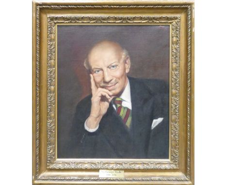 Oil on Canvas of Sir George Wade 1891- 1986, signature G.R &amp; dated 1956. 60 x 49cm in gilt frame. This item was removed f