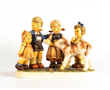 Goebel Hummel figure group Farm Days. Limited edition 2915/5000, height 18cm. Boxed with certificate 