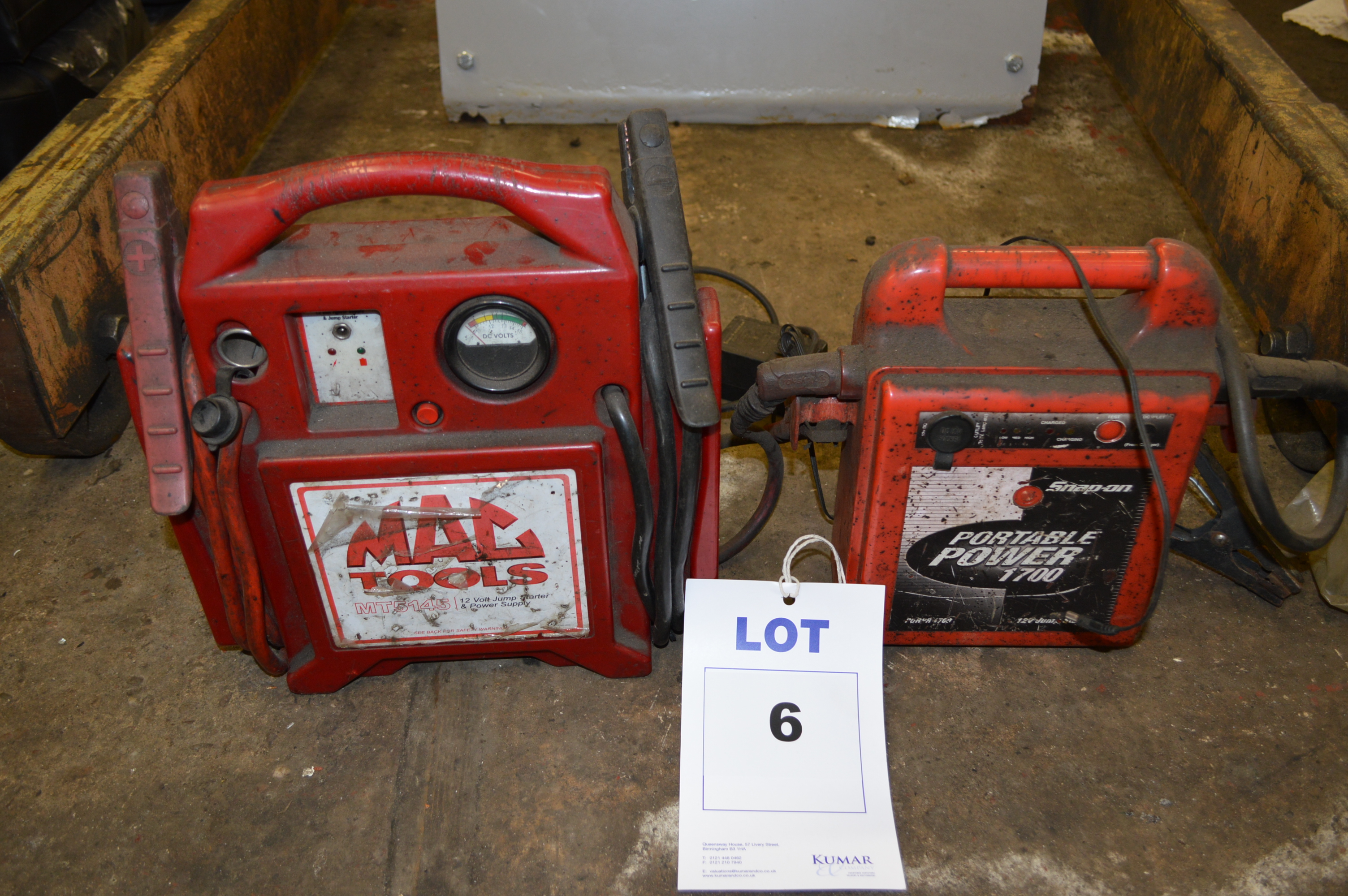 Mac Tools MT5145 12V Jump Starter & Power Supply & Snap On Portable