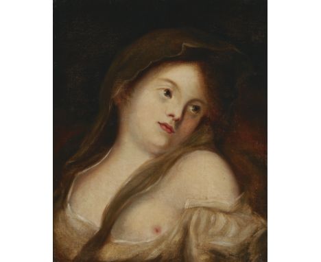 After Jean-Baptiste Greuze,  French 1725-1805- La Rêveuse (The Dreamer); oil on canvas, 45 x 36.5 cm. Provenance:  Private Co
