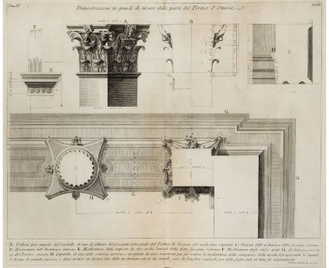 Giovanni Battista Piranesi,  Italian 1720-1778- Dimostrazione in grande di alcune delle parti della facciata dell'ingresso pr