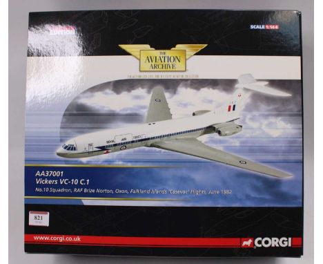 Corgi Aviation Archive 1/144th scale model of a AA37001 Vickers VC-10 C.1 Aircraft, housed in the original box, as issued