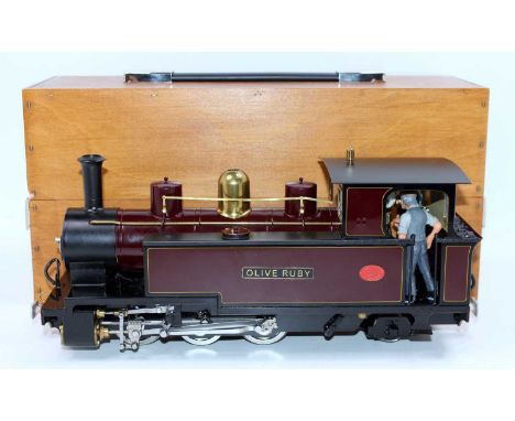 Roundhouse Engineering gas powered radio controlled, 32mm scale model of an Atlantic 0-6-2 locomotive, finished in Victorian 