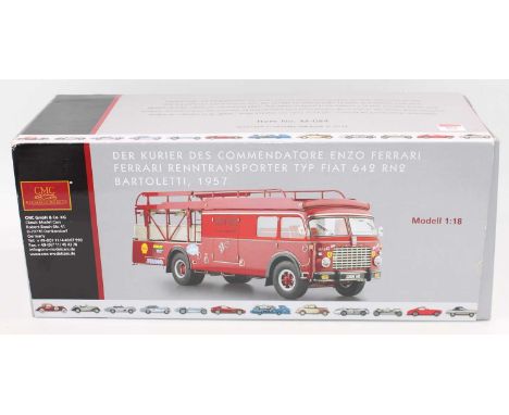 CMC Exclusive Models 1/18th scale model of a Ferrari Renntransporter Typ Fiat 642 RN2 Bartoletti 1957, M-084, as issued in th