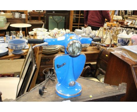 A Vespa style table lamp