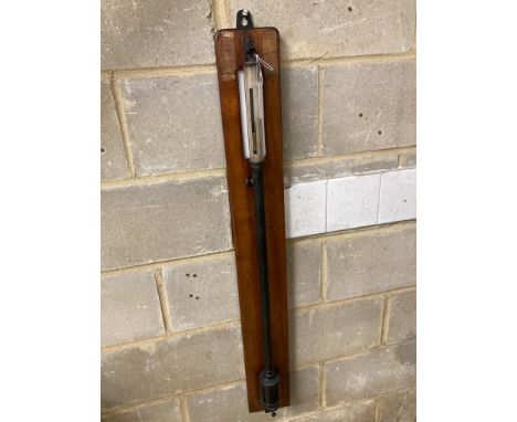   A Victorian scientific stick barometer, height 100cm