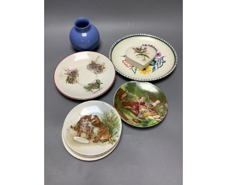   A small quantity of Poole pottery