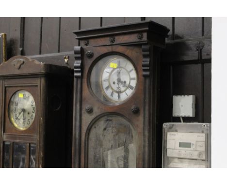 Late 19th/early 20th century mahogany wall clock